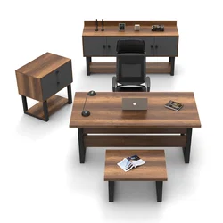 Hanah Home Kancelarijski set Braon-Antracit