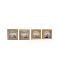 SILFC PLAKETA STENSKA BEACH 12x12cm SORT