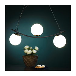 ONLI - Luster na sajli TRIO 3xE14/6W/230V crna