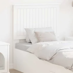 vidaXL Vzglavje z vzglavjem Bela 80 cm Konstruiran les