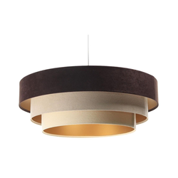 Luster na sajli TRINITI 1xE27/60W/230V smeđi/bež/zlatni
