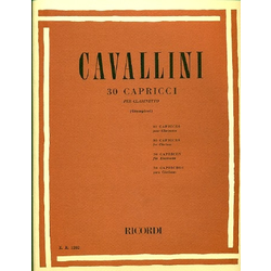 CAVALLINI:30 CAPRICES FOR THE CLARINET  NOTE
