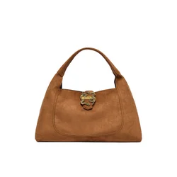 Ročna torba Just Cavalli Iconic Snakes 81RA4BB1 ZSE74 Rjava
