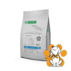 Natures Protection White Dog Adult 1.5kg, Suva Hrana Za Pse Sa Haringom