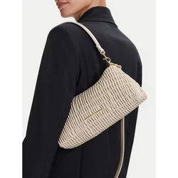 Calvin Klein Ročna torba Ruched Drop Shoulder Bag LV04K3088G Bež