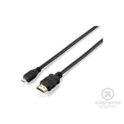 EQUIP HighSpeed HDMI to microHDMI adapter kabel M/M 2,0m, black