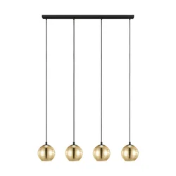 EGLO Viseća lampa LEMORIETA 4xE27 1110 mm zlatna 39686
