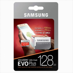 Samsung 128GB EVO+ MICRO SDXC UHS-I class10 U3 4K UltraHD 100MB/s SPOMINSKA KARTICA+ SD adapter