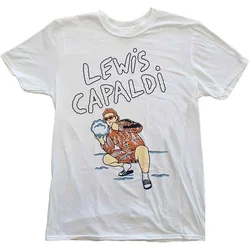 Lewis Capaldi Snow Leopard Majica s kratkimi rokavi White M