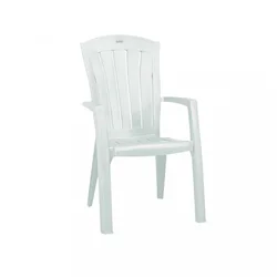 Plastični vrtni stol Santorini, bel
