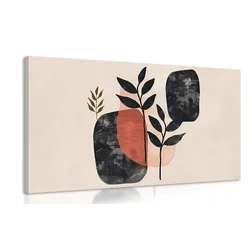 Slika japandi tihožitje listov - 40x30