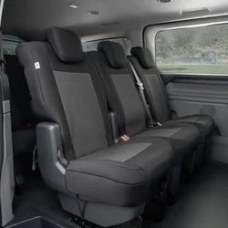 Tailored car seat covers Ford Transit Custom 2024- (1+1+1, 2nd row)