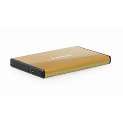 Gembird - HDD External Enclosure, 2.5``, SATAIII, USB3.0, Brushed aluminium, Gold