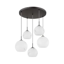 Globo 15999M-5HR - Luster na sajli RAGUSA 5xE27/60W/230V prečnik 75 cm