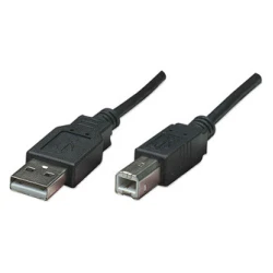 Kabel USB (2.0), USB A moški - USB B moški, 3 m, črn