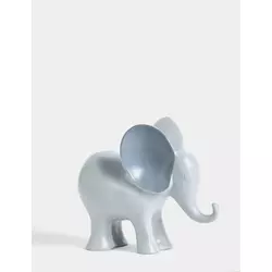 Aberto Design Dekorativna figura Slon, 11x23x26cm, Siva