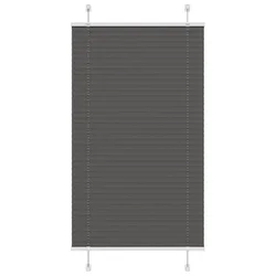 Plisirana roleta crna 75x150 cm širina tkanine 74,4 cm