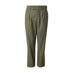 DAN FOX APPAREL Hlače na rob Kadir  zelena