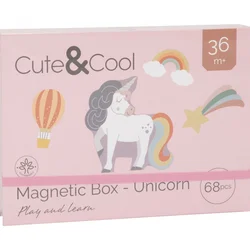 Cute&Cool drvena igračka magnetna kutija jednorog