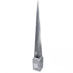 Držač stuba metalni 9x9x75 sa šiljkom