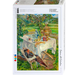 Kosta Hakman - Mrtva priroda u pejzažu Puzzla Serbian Art Collection