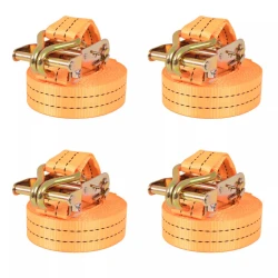 Trake za Vezanje Tereta 4 kom 1 Tona 6mx38mm Narančaste