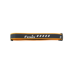 Main strap for Fenix headlamps - perforated - reflective, perforated - grey-orange