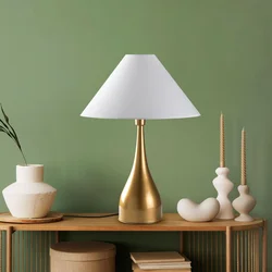 Opviq Stona lampa Luna-15276, 50x50x68 cm, IP20, Zlatno-bele boje