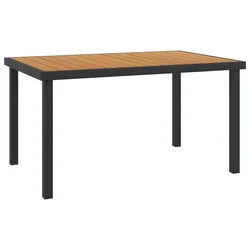 Vrtni stol smeđi 140 x 90 x 74 cm aluminij i WPC