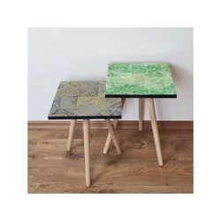 Hanah Home Sklapajući Stočić 2 Komada 2SHP500 - Sivo