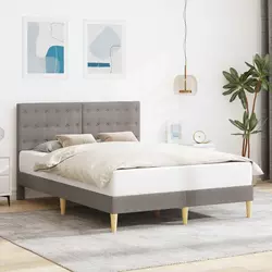 Krevetna konstrukcija Sivosmeđa 120 x 200 cm Tkanina