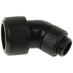 Alphacool Eiszapfen 16mm HardTube kompresioni fiting 45° rotirajuc´i G1/4 - tamno crni