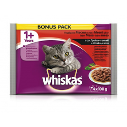WHISKAS Hrana za mačke u želeu 4x100g