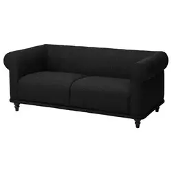 VISKAFORS Sofa dvosed, Lejde boja antracita/smeđa