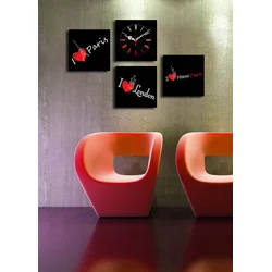 Wallity Zidni sat 4P1919CS-3, 42x63 cm, 4 dela