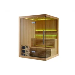 Nero Sauna soba – kanadski Hemlock – 1500x1200x1900 za 3 osobe sa rasvetom