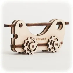 CuteWood Lesena 3D sestavljanka Gasilski tovornjak