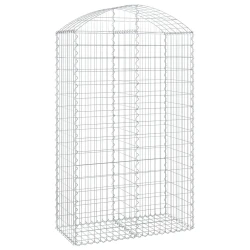 Gabionska košara s lukom 100x50x160/180 cm pocinčano željezo
