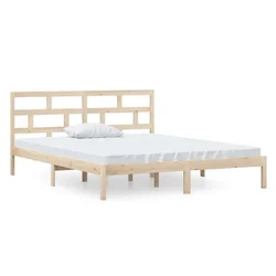 Vidaxl Posteljni okvir 120x190 cm trden les