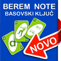 BEREMO NOTE SET IGRALNIH KART (BASOVSKI KLJUČ)