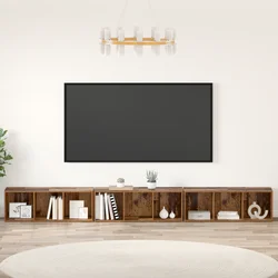 Set TV komoda Zidne 3 pcs Staro drvo 37 x 35 x 107 cm