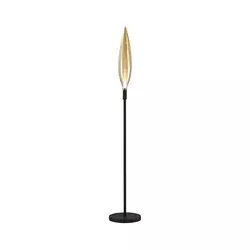 Stojeća lampa NORDIC 1xG9/5W/230V crna/zadimljeno bež
