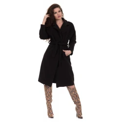 JESSYSS Debelejši teksturiran oversized plašč