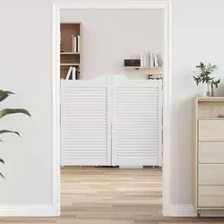Vrata na rasklapanje Bijela 90 x 50 cm Masivna borovina