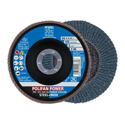 PFERD Polifan - lepezasti brsuni disk SG perfomansi PFC 115 Z40 Power Steelox