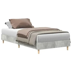 Vidaxl Konstrukcija postelje Betonsko siva 203 x 93 x 25 cm