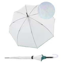 Knirps C.760 Stick Transparent Stardust Agave