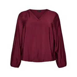 Zizzi Bluza Erica vinsko rdeča