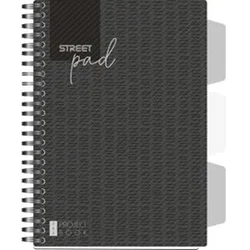 Zvezek špirala s.pad black A5 5M 100L PR