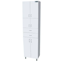 Lapino Ormar za kupatilo sa policama 190x60cm, Beli